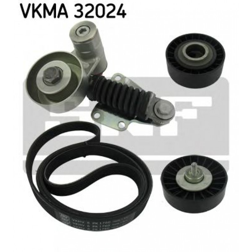 VKMA 32024 SKF Комплект доріжкового ремня (ролик, ремінь)
